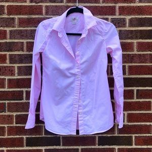 J Crew Button-Down Shirt in Pink Strips Size XXS
